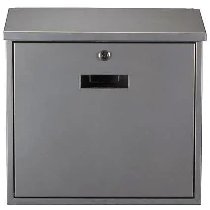 NL Briefkasten Monaco Silber - 368x100x365 mm - 1