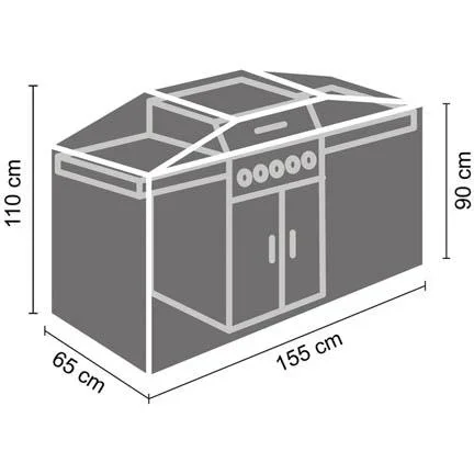 Außenabdeckung für Grill 155 cm - 3