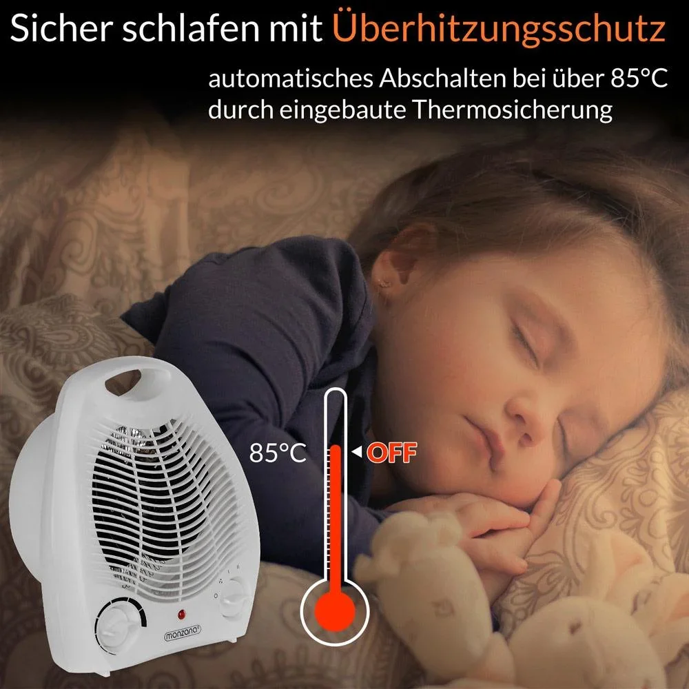 Elektrische Heizung mit Gebläse 3 Stufen - 4