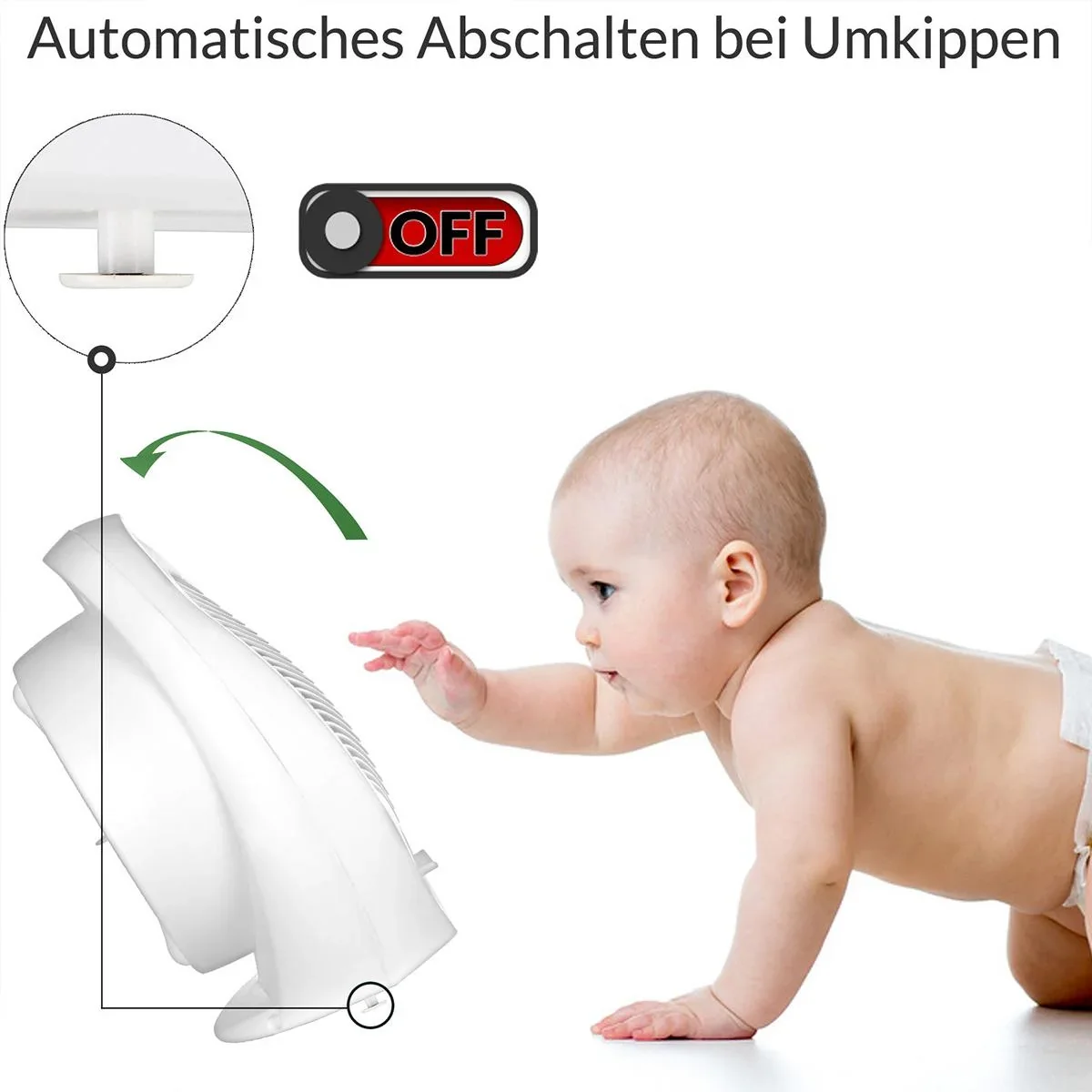 Elektrische Heizung mit Gebläse 3 Stufen - 5