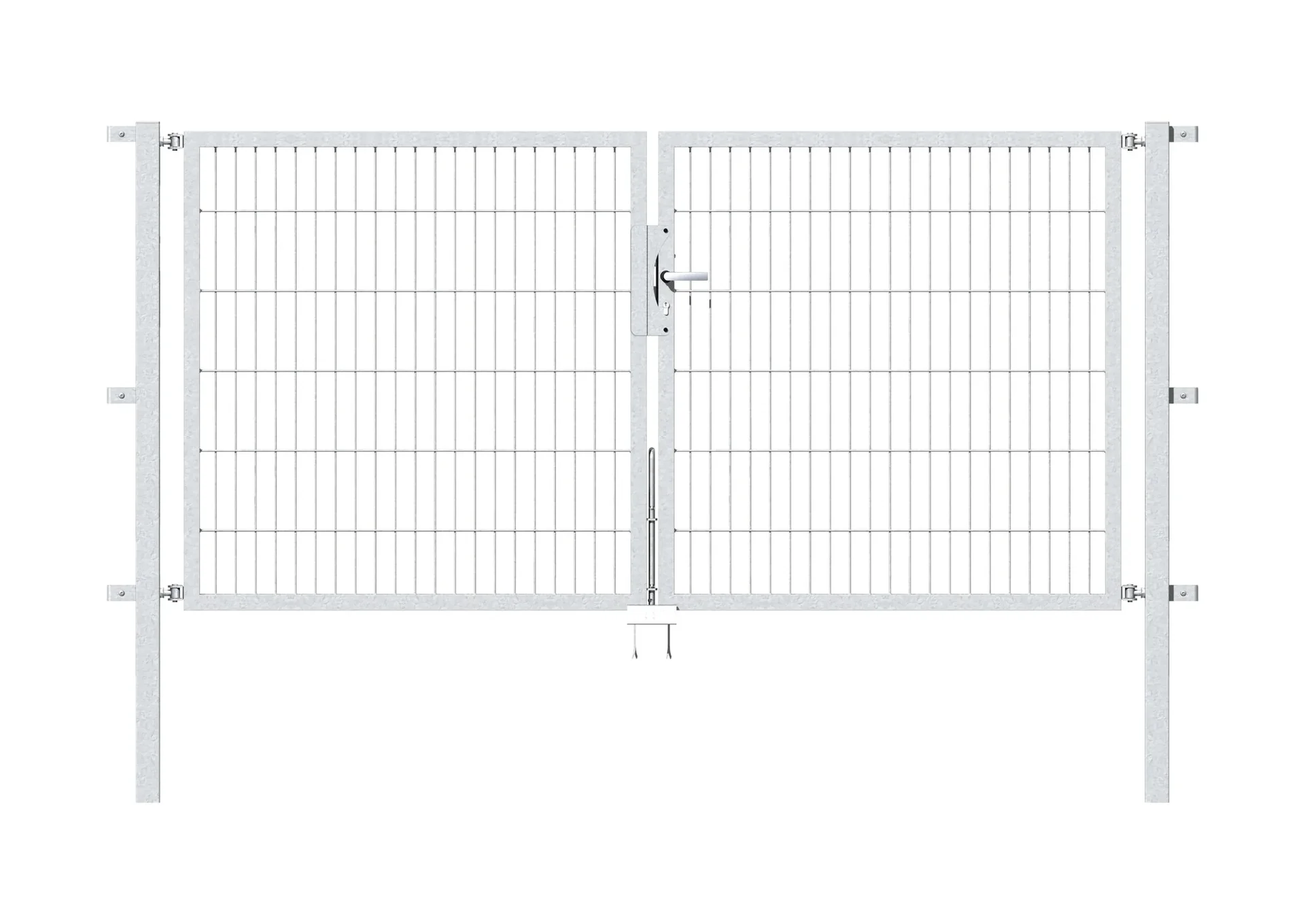 Doppeltor Flexo mit Zubehör, feuerverzinkt, Breite 250 cm, Höhe 120 cm, PF: 80x80cm - 0
