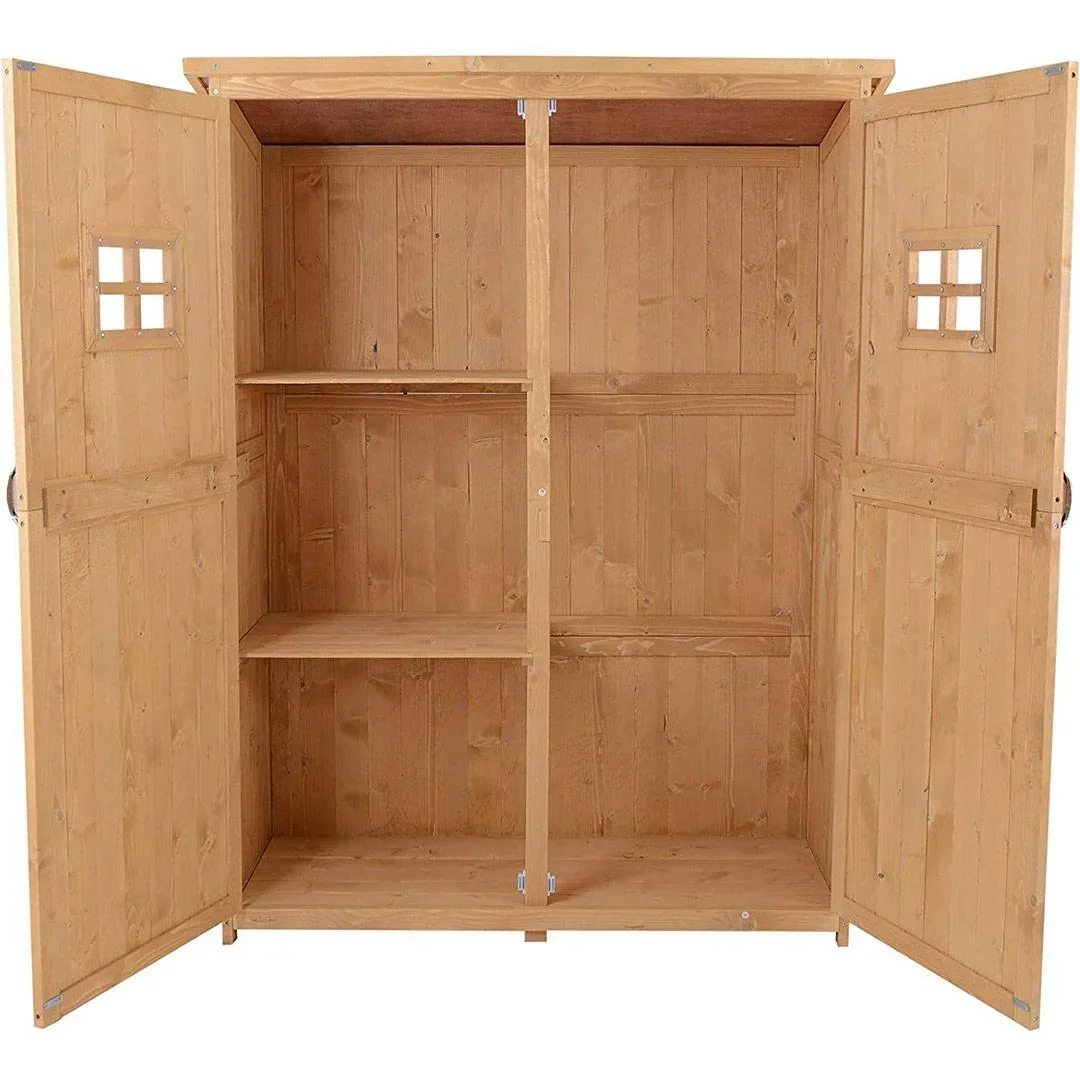 Geräteschuppen Gerätehaus Gerätehaus Natur 127,5x50x164cm - 0