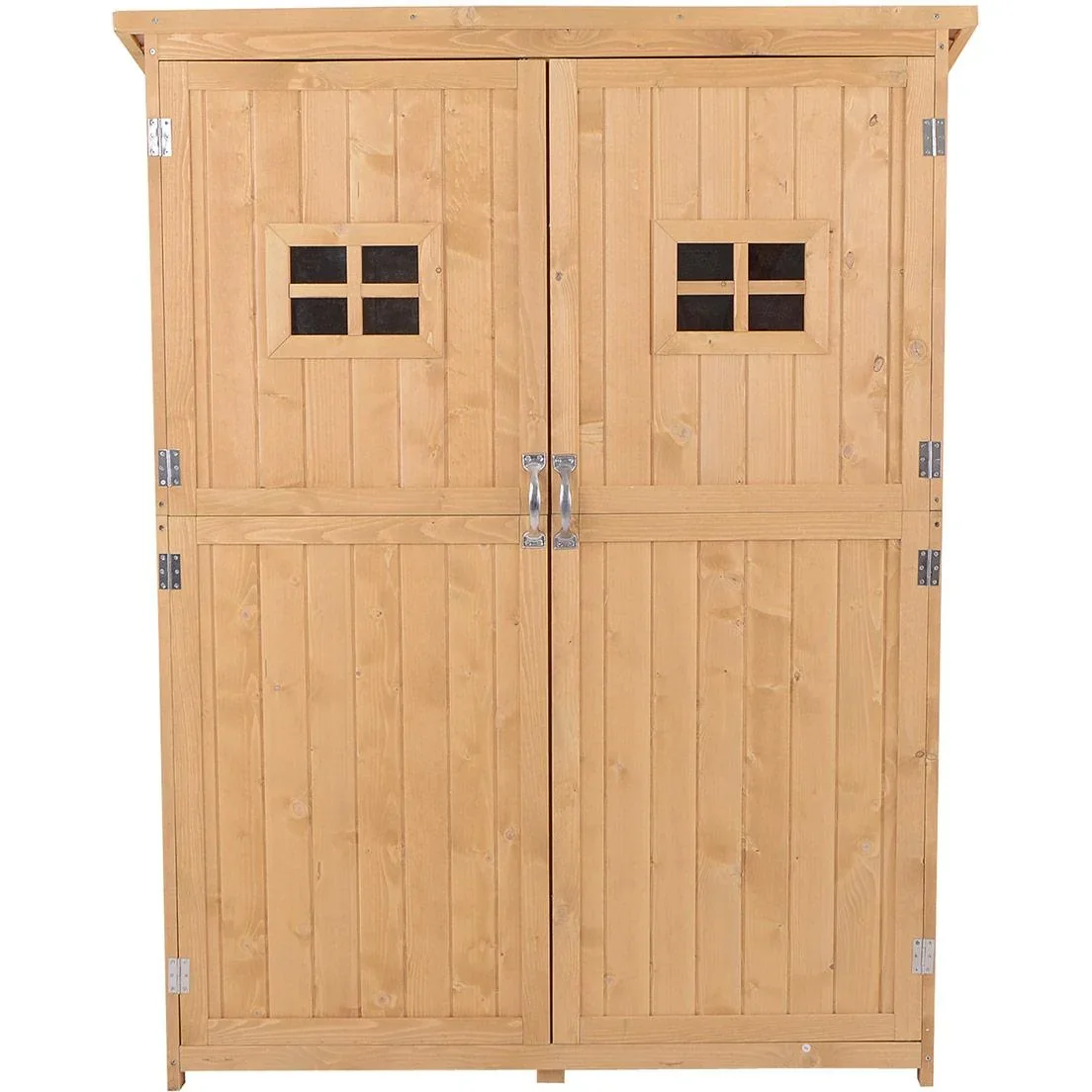 Geräteschuppen Gerätehaus Gerätehaus Natur 127,5x50x164cm - 2