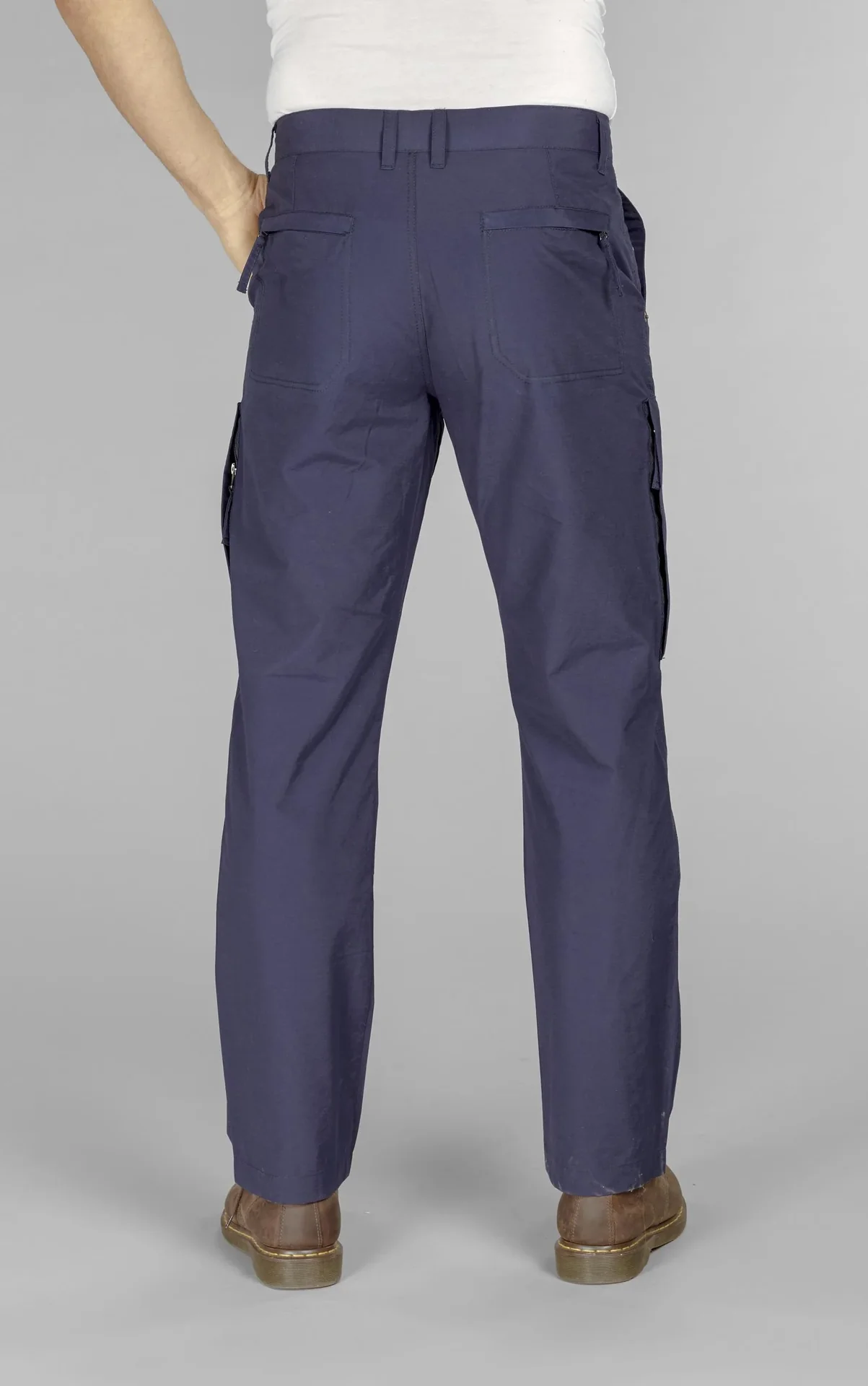 Outdoorhose, Gesäßtasche mit Reißverschluss, Farbe blaugrau, Gr.48 - 1