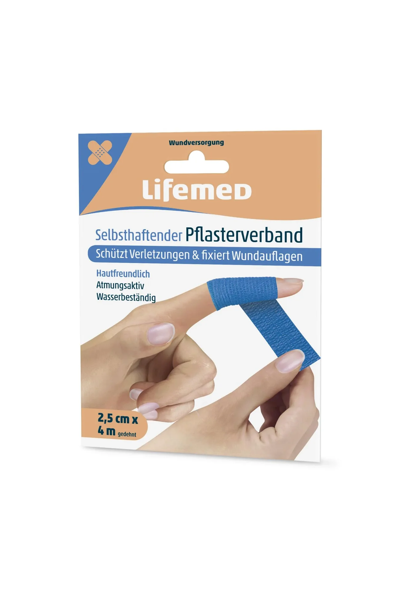 Selbsthaftender Pflasterverband, 400 x 2,5 cm, farbig sortiert, 4er-Set - 1