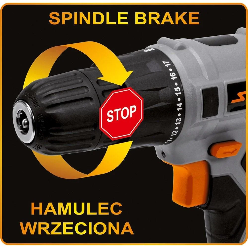 Akkubohrmaschine mit Akku und Ladegerät - 18V - 10mm - 17Nm - 2