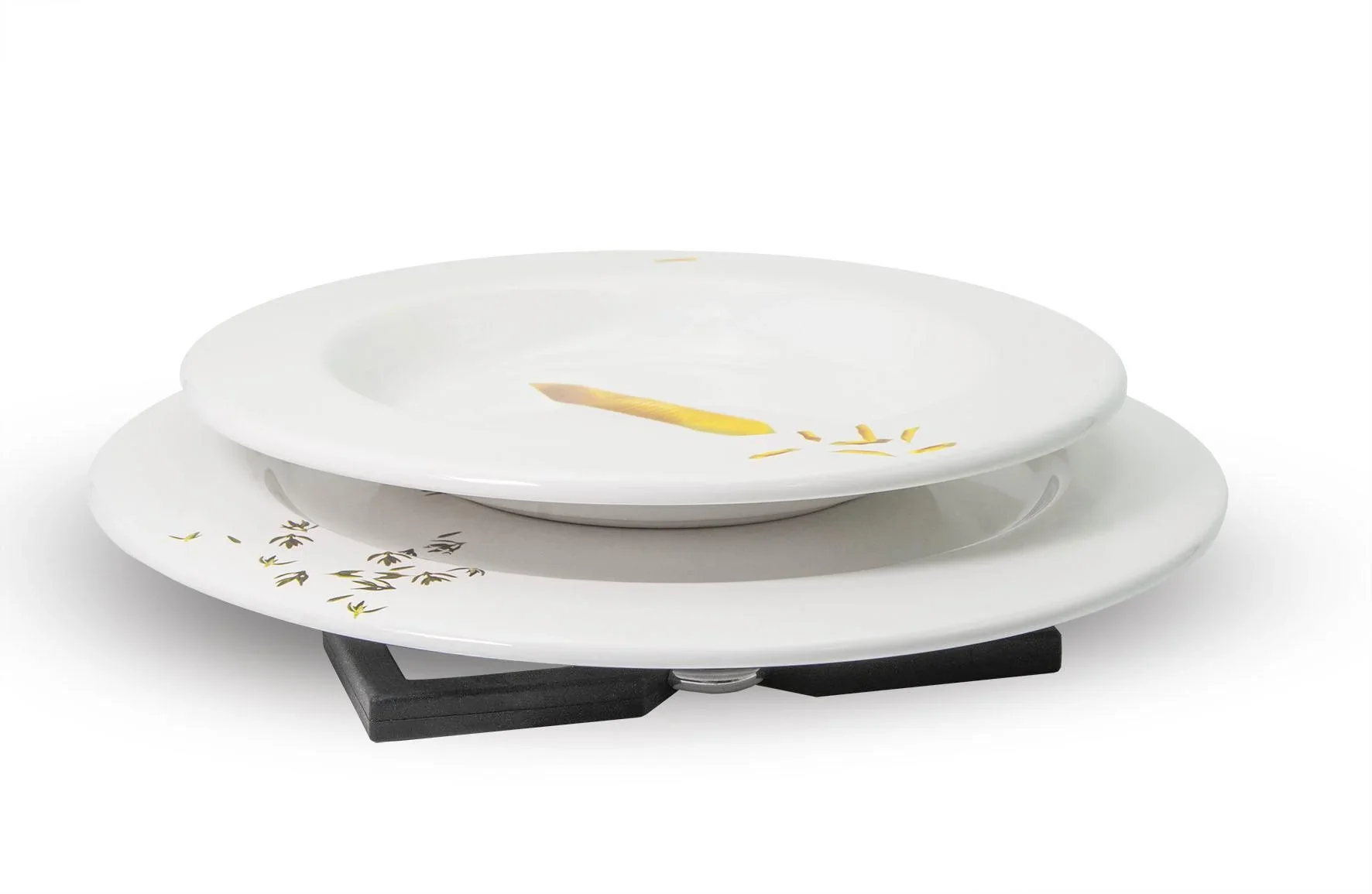 Multi-Untersetzer aus Silikon, schwarz - 1