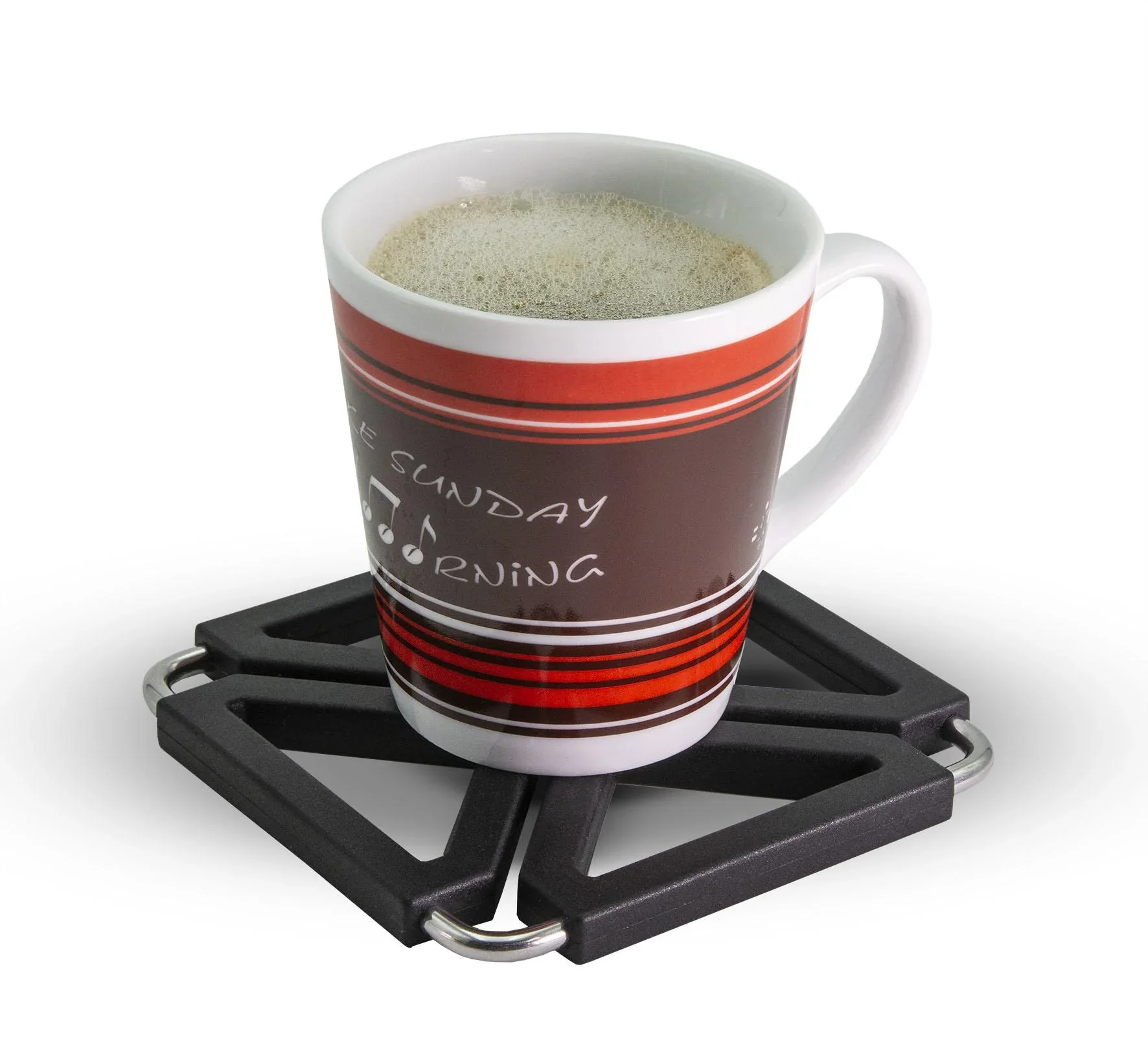 Multi-Untersetzer aus Silikon, schwarz - 3