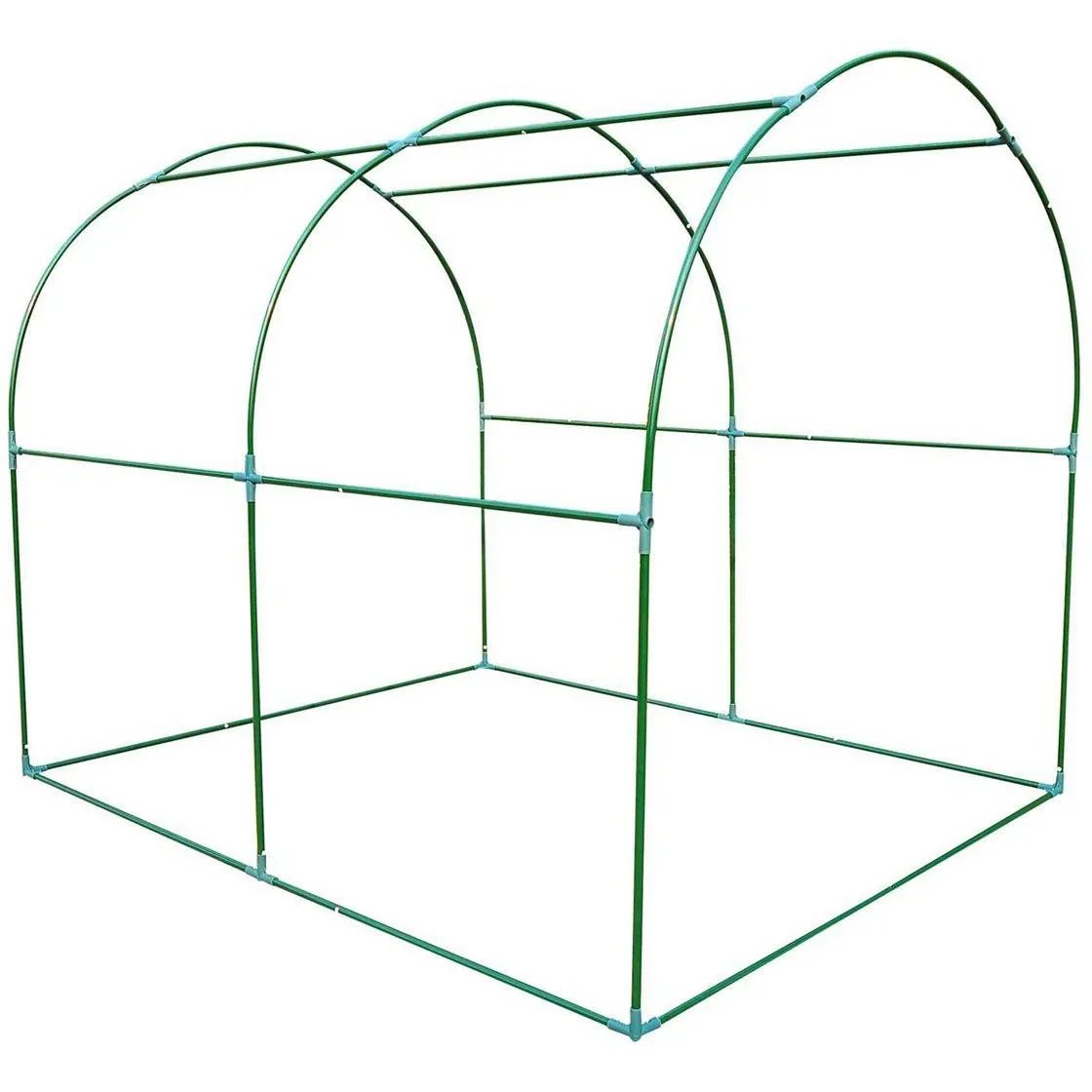 Gewächshaus 2,5x2x2m Foliengewächshaus Transparent - 4