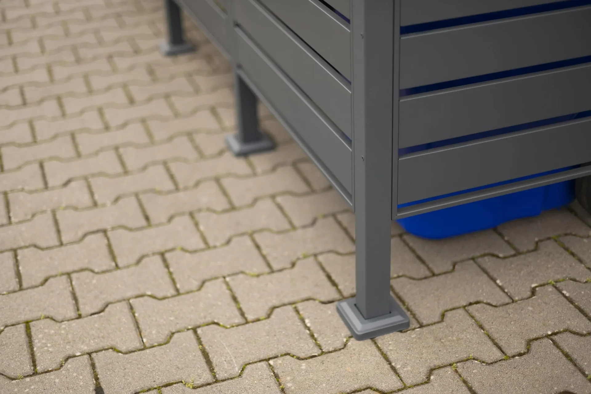 Mülltonnenverkleidung Planum 3er Box, 120 cm, anthrazit - 7