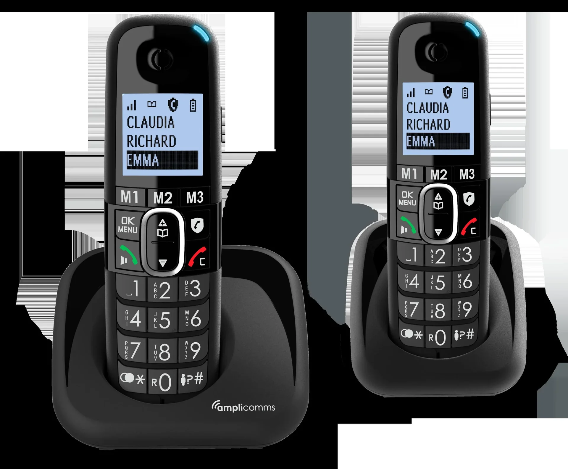 Schnurlos Großtastentelefon mit 2 Handteilen - 0