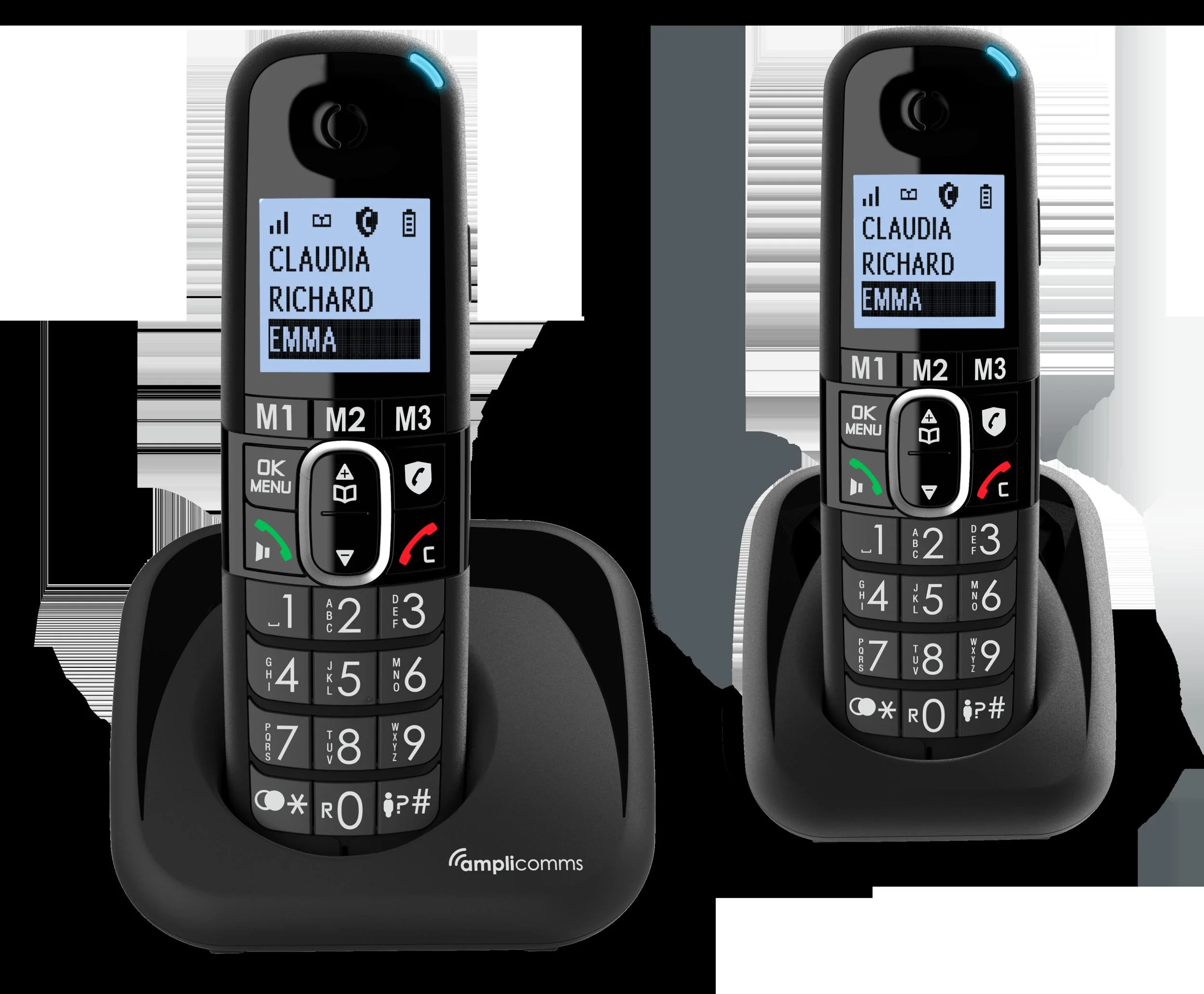 Schnurlos Großtastentelefon mit 2 Handteilen - 0