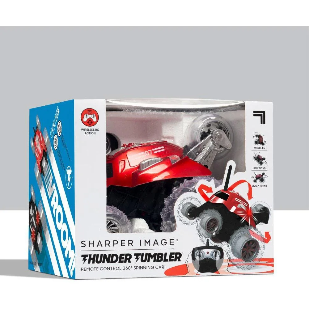 Sharper Image RC Monster Spinning Steuerbares Auto - Rot - 360 Grad - 8