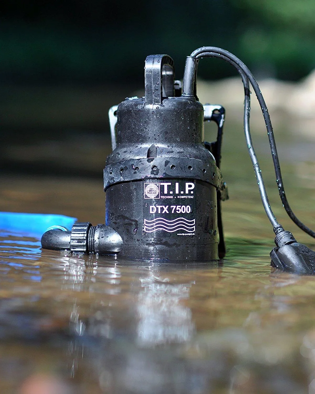 Schmutzwasser Tauchpumpe dauerlauffest, DTX 7500 T inkl. Trägersystem , bis 7.500 l/h Fördermenge - 1