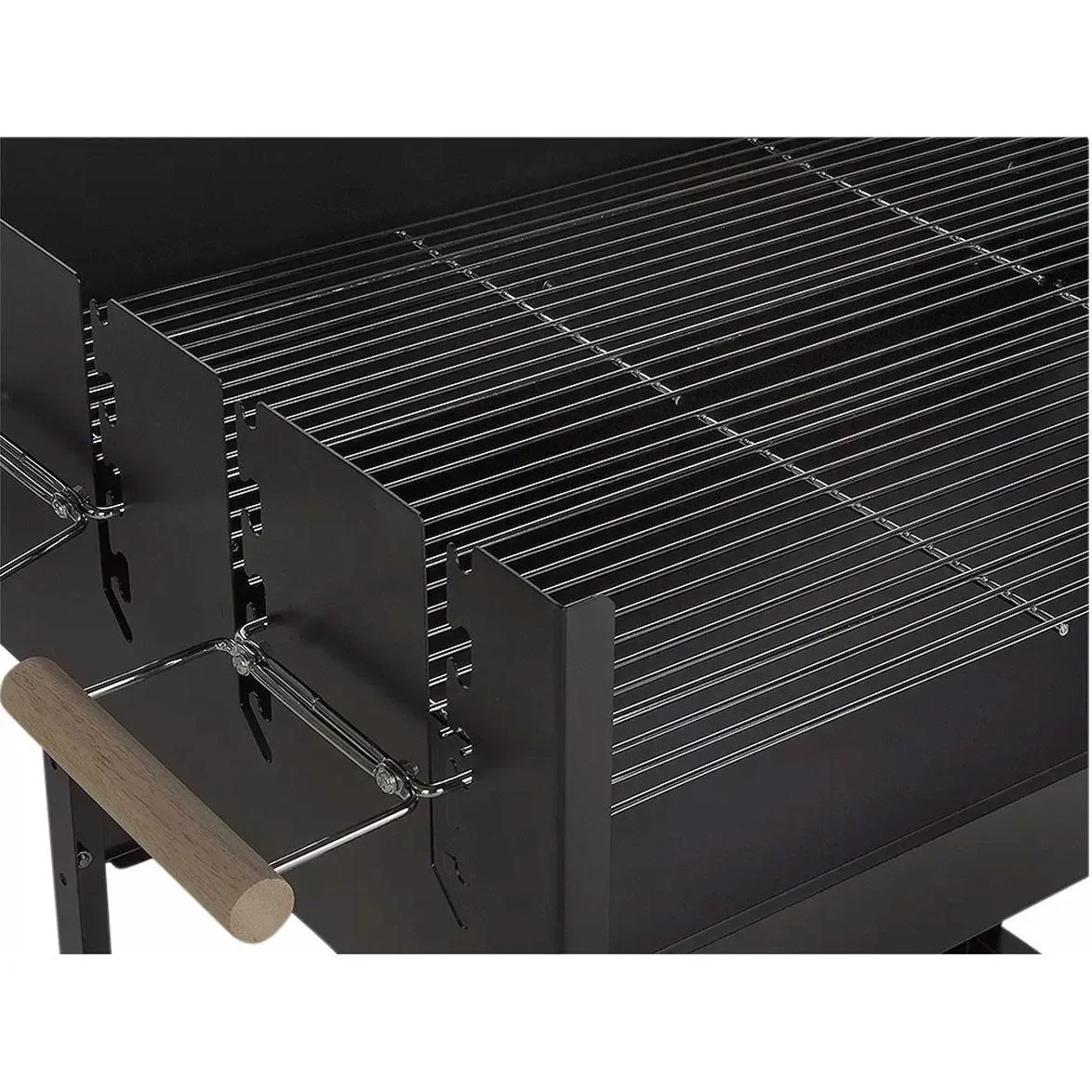 Vargan Holzkohlegrill - Grillfläche 76 x 34 cm - Grillrost höhenverstellbar - 2