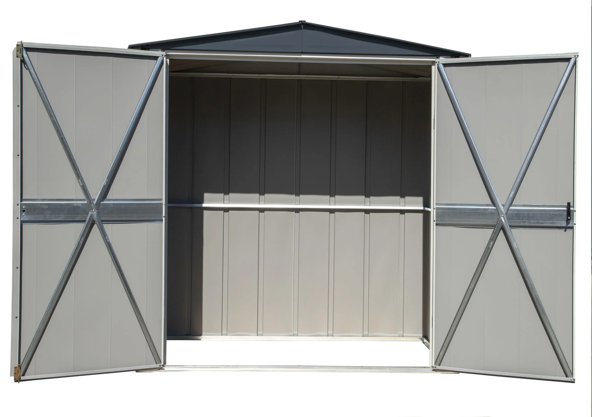 Geräteschrank 6x3 lichtgrau/anthrazit 1,91 x 1 x 2,00 m - 5