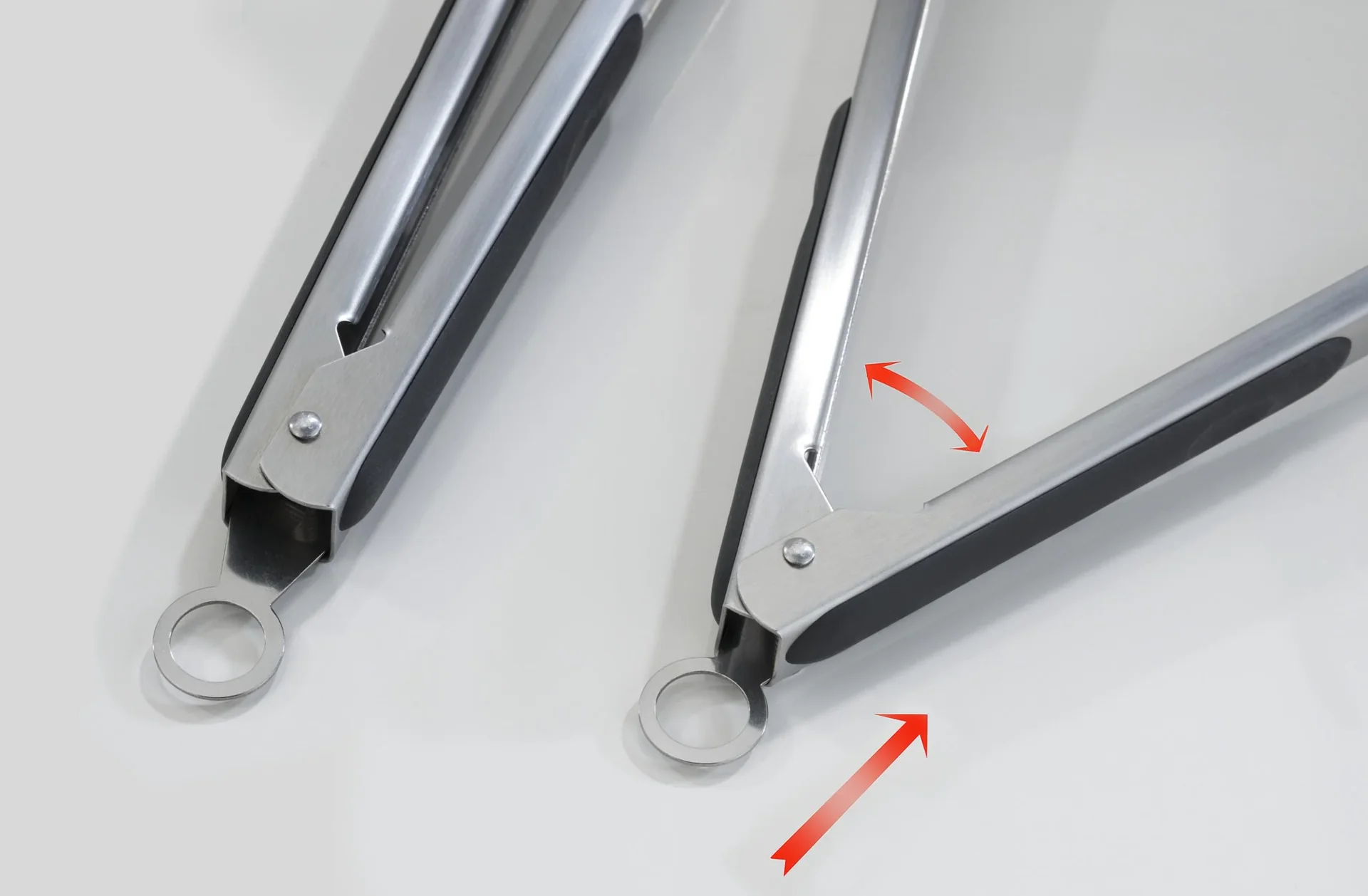 Grillzange Edelstahl, Silberfarben, 33 cm - 1