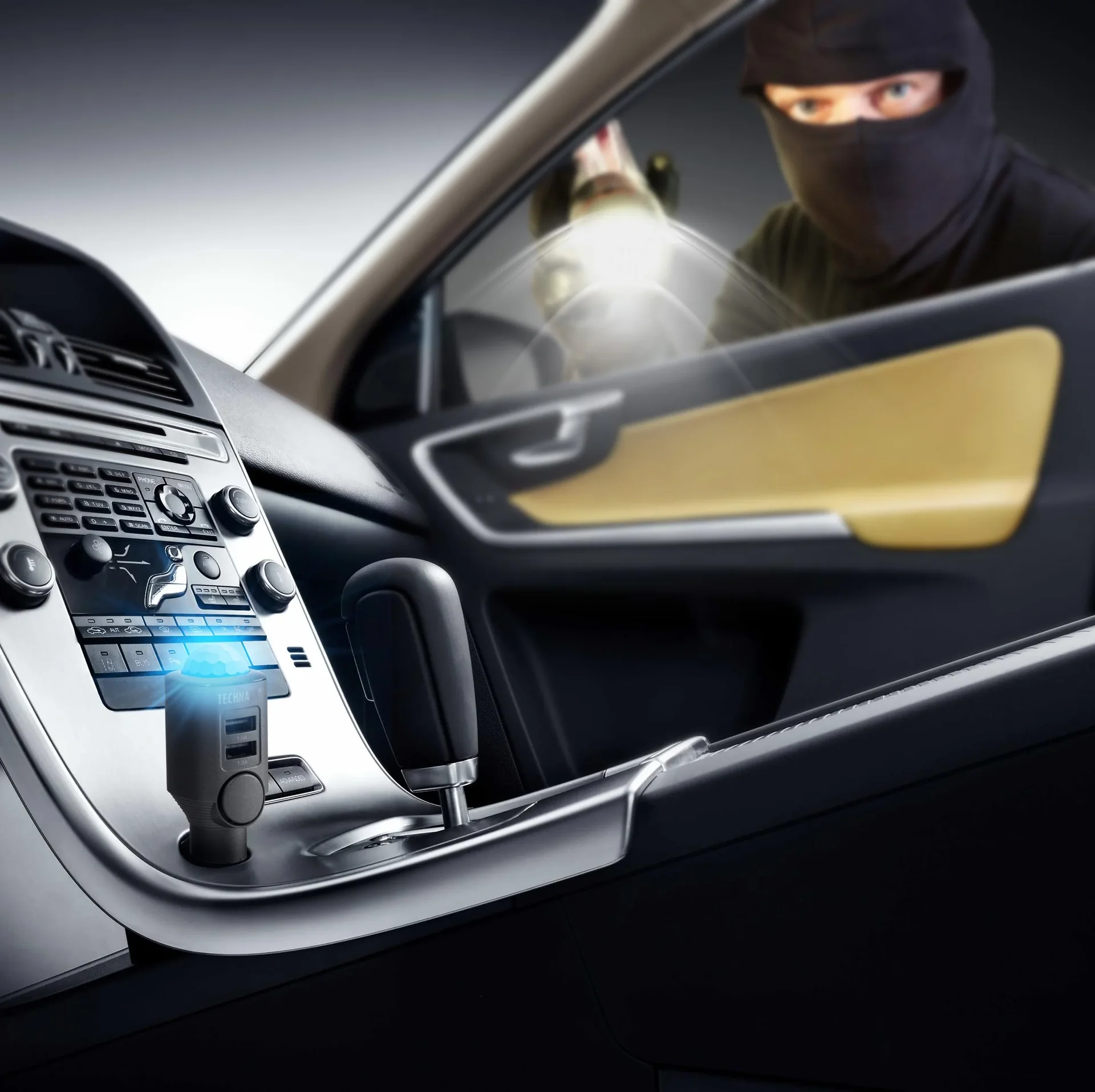 Autoalarm mit PIR Sensor und 2 USB Ladeanschlüssen - 3