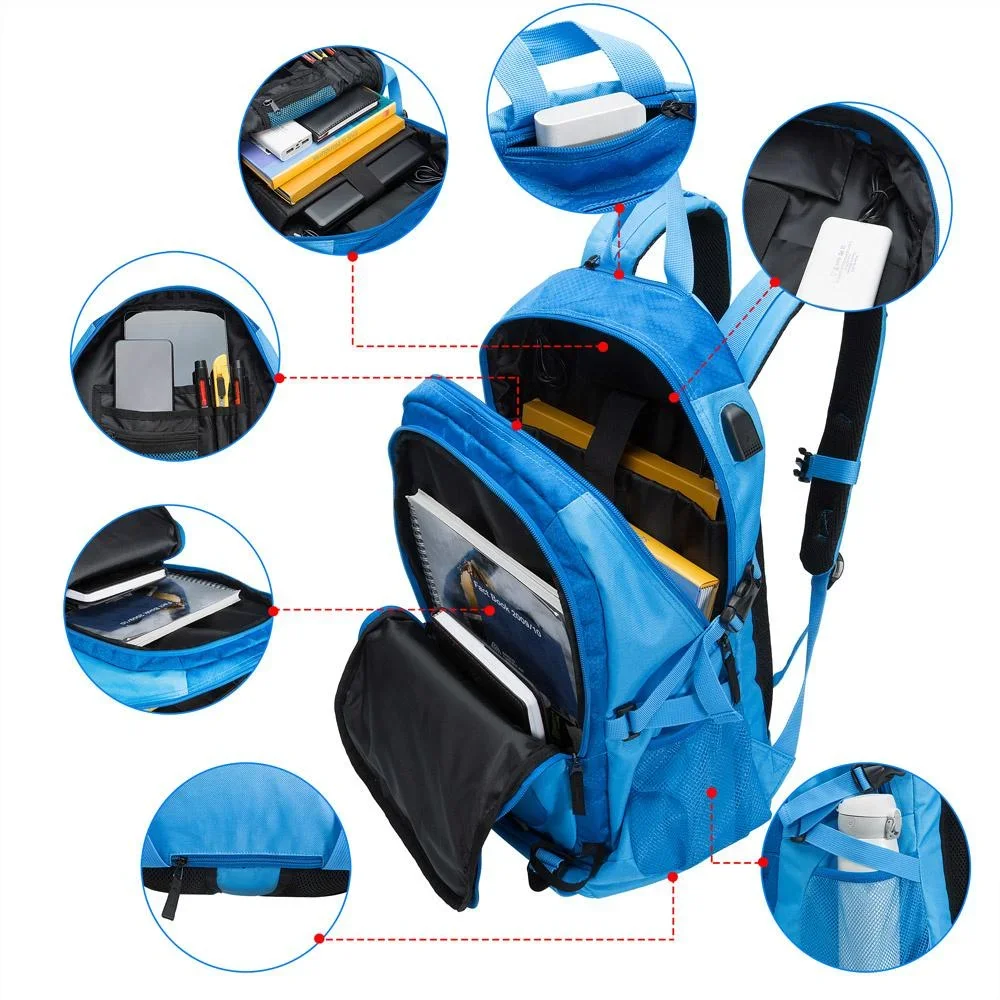 Sport- und Freizeit Rucksack 25L blau - 4