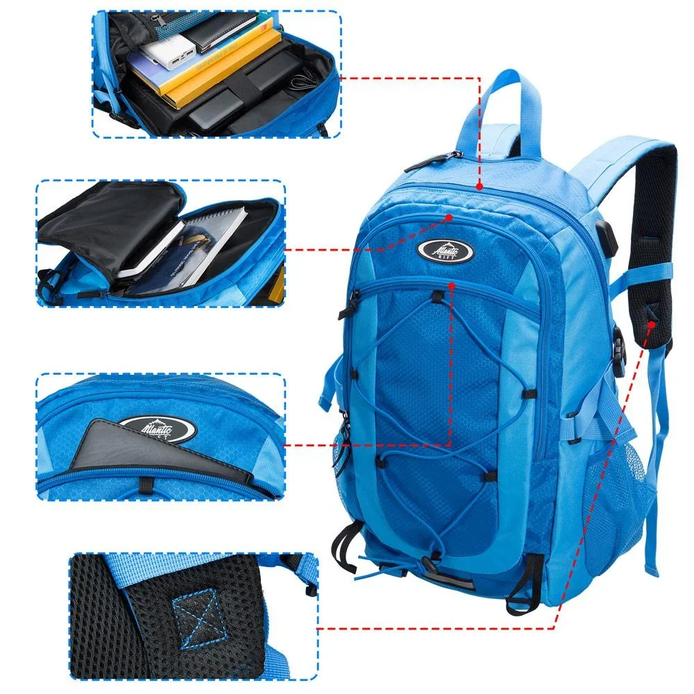 Sport- und Freizeit Rucksack 25L blau - 5