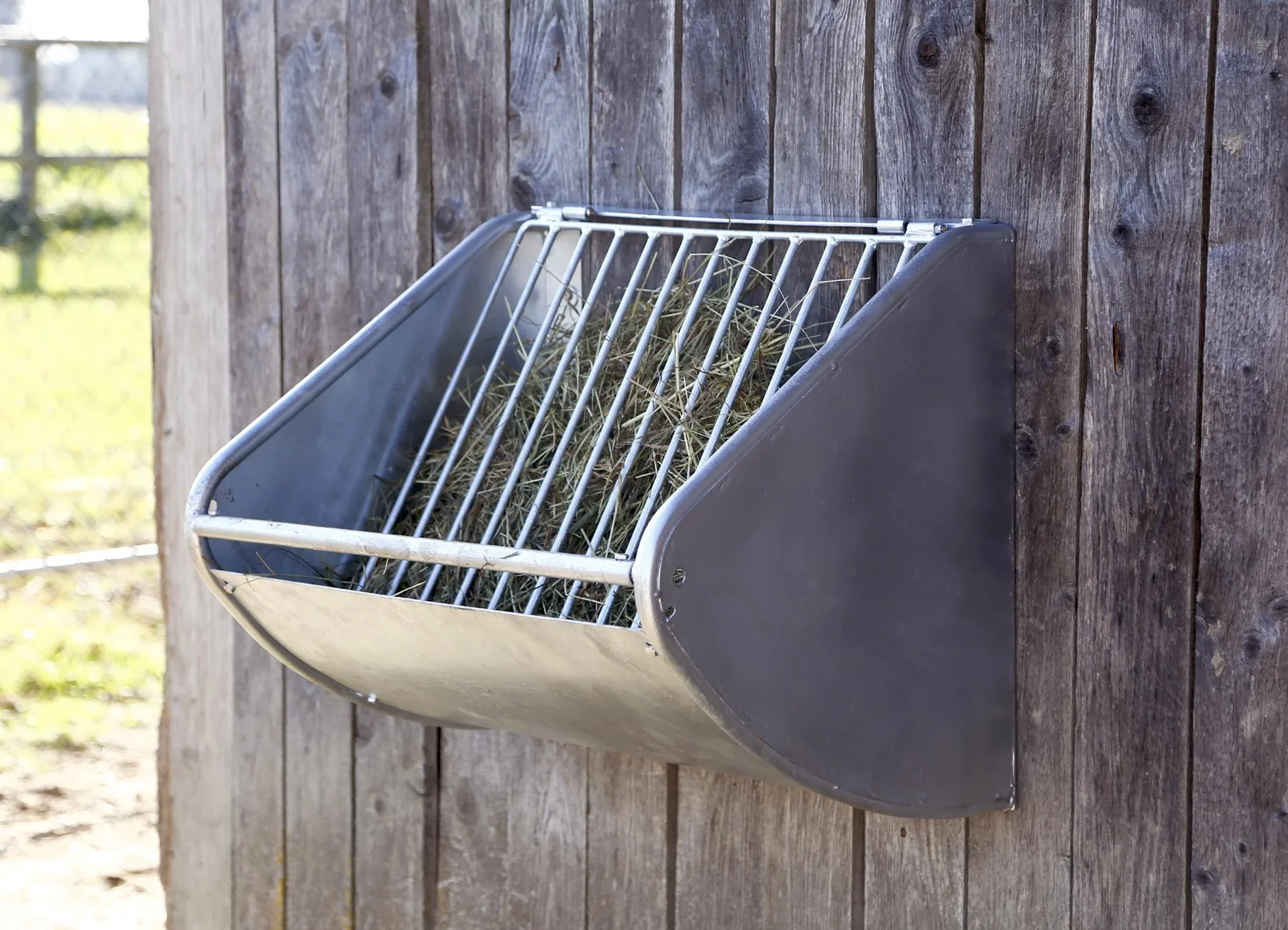 Heuraufe mit Futterspargitter - 5
