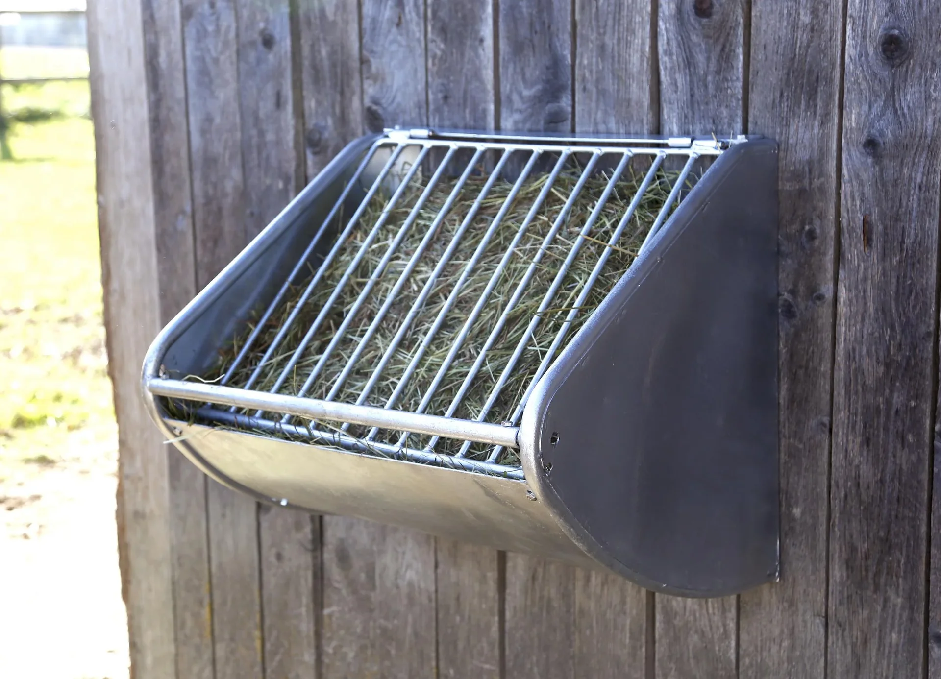 Heuraufe mit Futterspargitter - 6