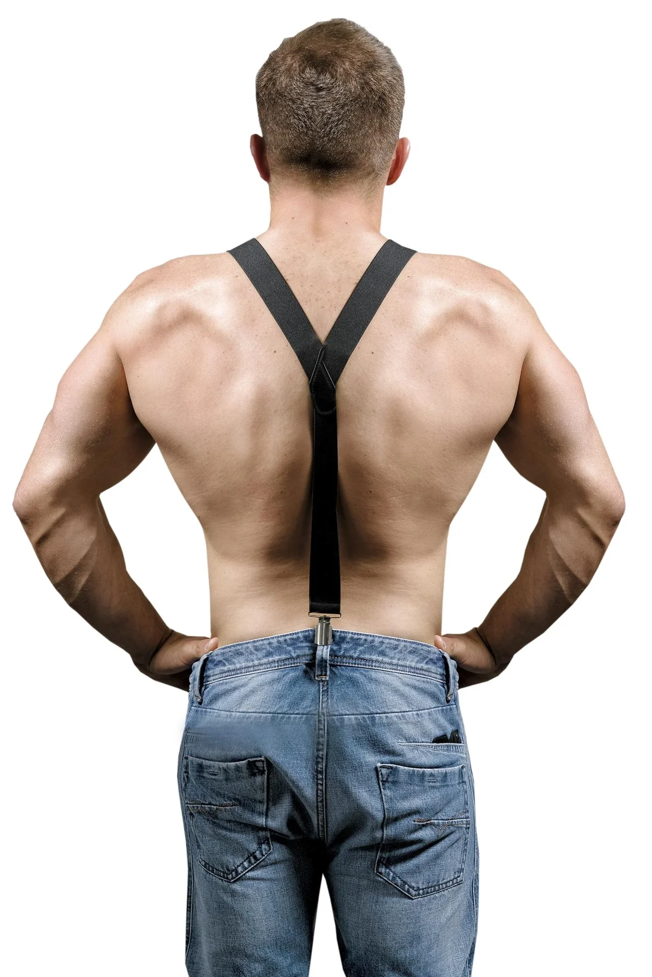 Hosenträger, Länge max.120cm, Farbe schwarz - 1