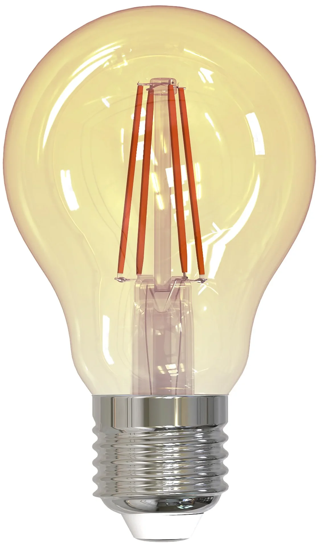LED Retro Deko Lampe gold mit 4,5 Watt, E27, 1800 Kelvin - 0