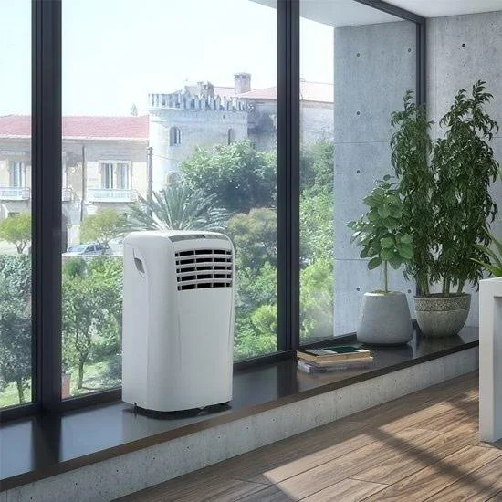 Mobiles Klimagerät mit Luftschlauch und Fensterdichtungsset - Splendid Dolceclima Compact 9 P - 9.000 BTU/h - 0