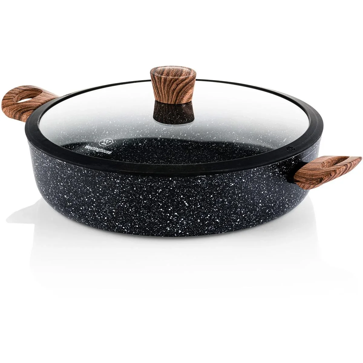 NL Bratpfanne Schwarzer Marmor Holz - 32 cm - 1