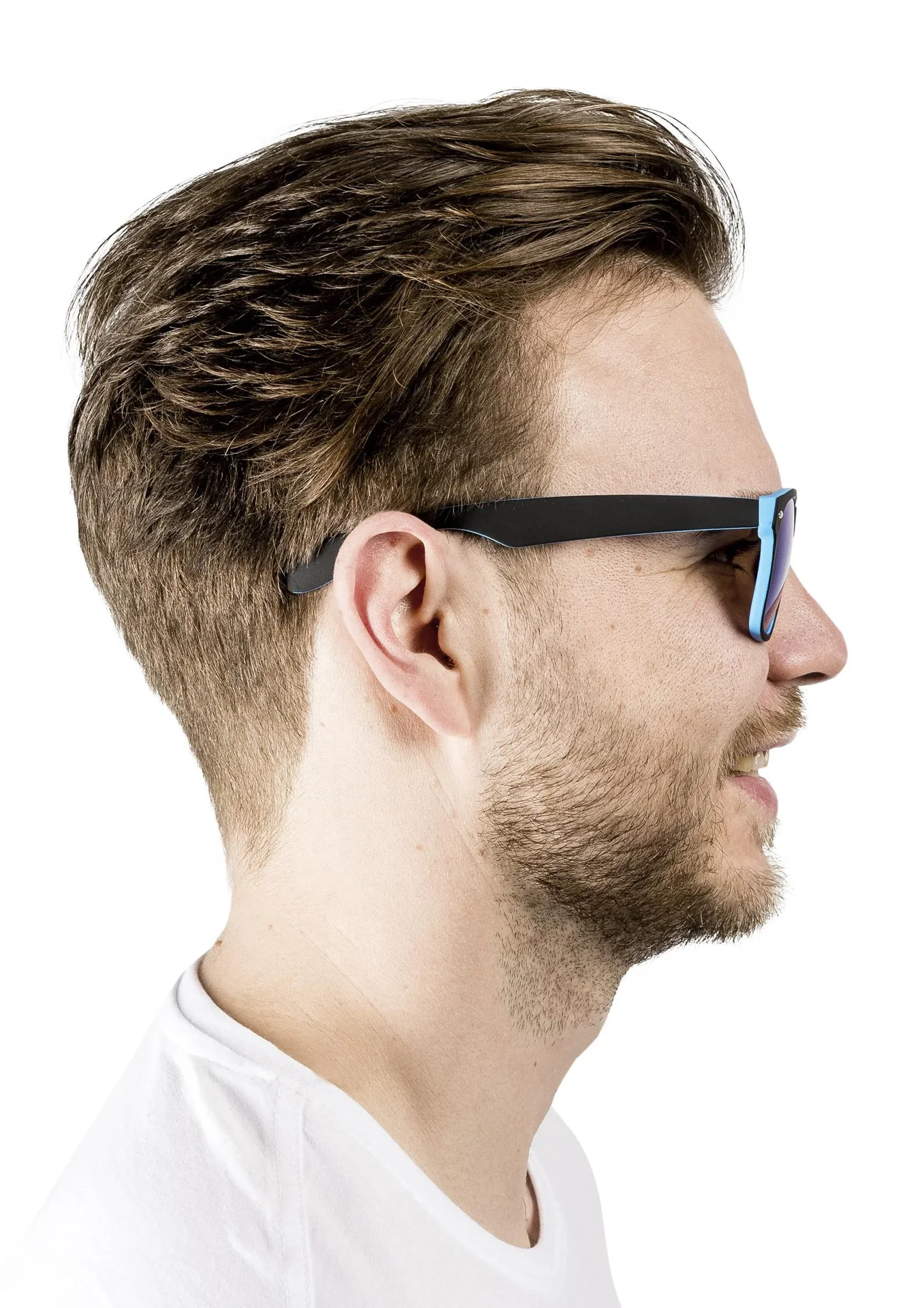 Sonnenbrillen im Doppelpack, schwarz mit grau + schwarz mit blau - 8