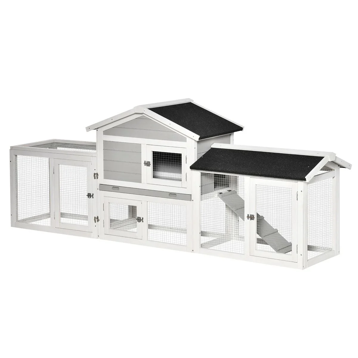Kaninchenstall 227 cm x 53 cm x 85 cm - 1