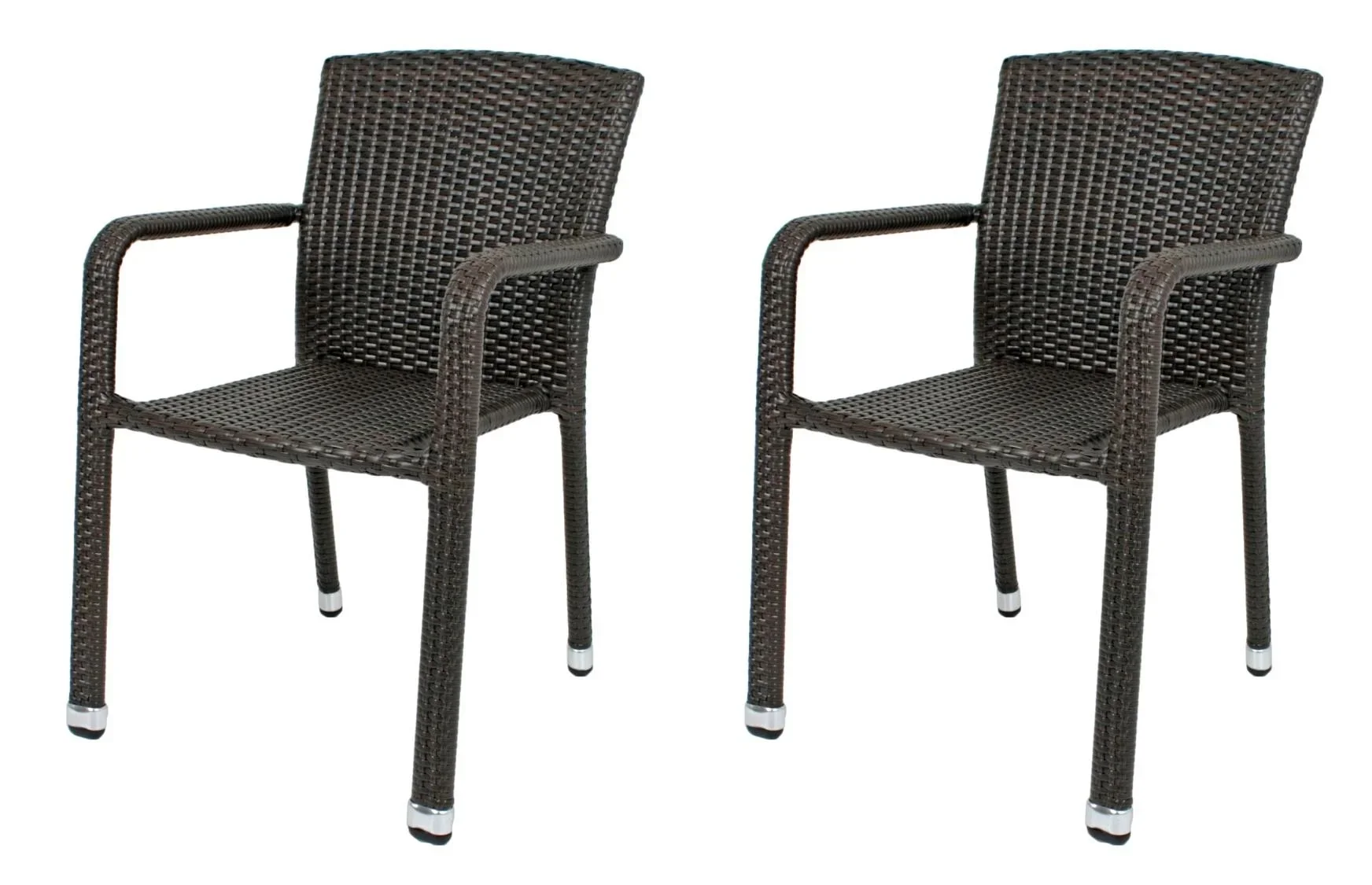 2 x Stapelstuhl "Getafe" coffee - 0