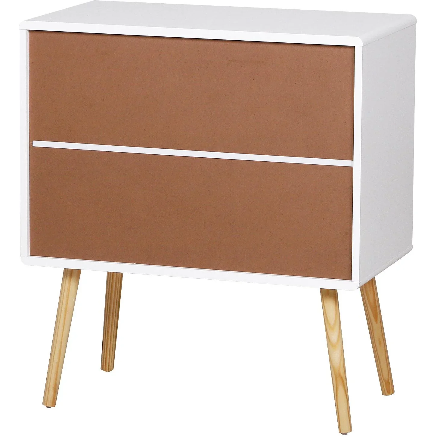 Nachttisch Schrank Nachtschrank Nachtkommode Sideboard mit 3 Schubladen Holz Weiß 73 x 40 x 81,5 cm - 5