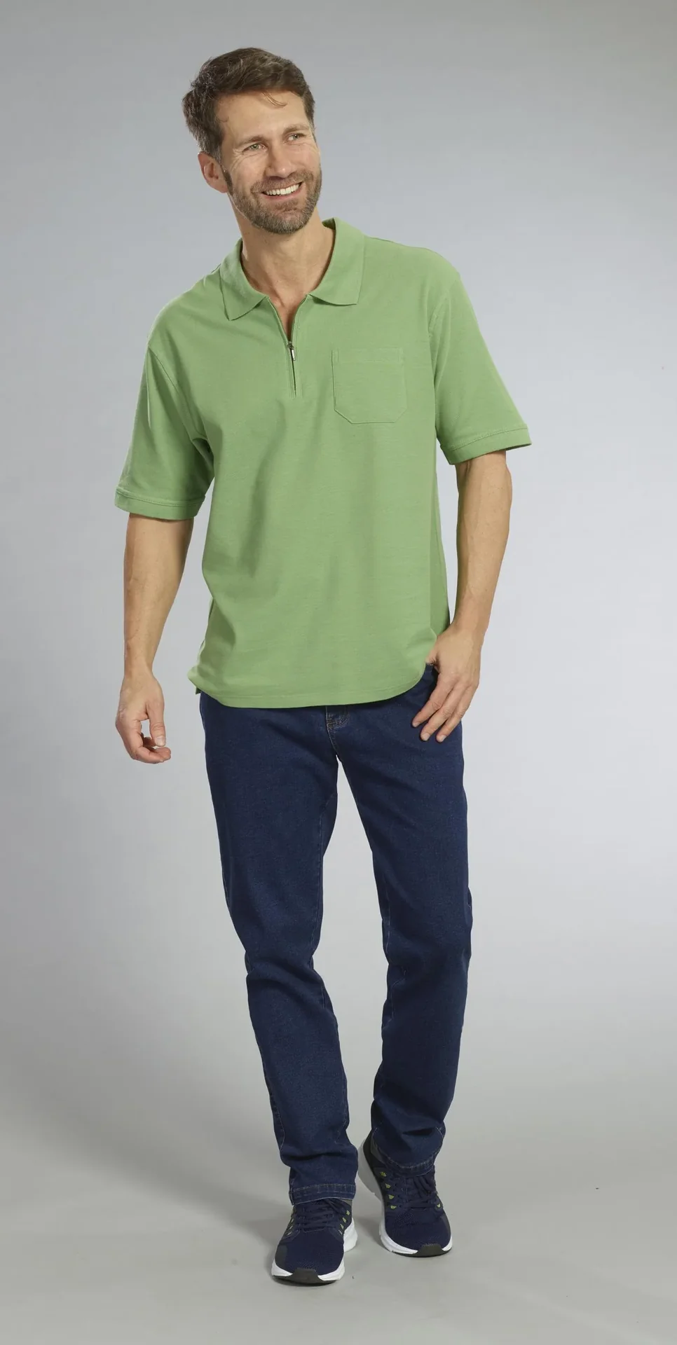 5 Pocket Jeans, Farbe bluestone, Gr.48 - 9