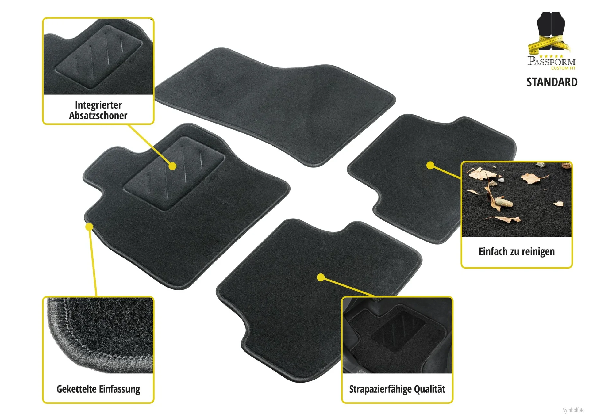 Passform Fußmatten für Citroen Berlingo BJ 10/1996 - 2009 - 0