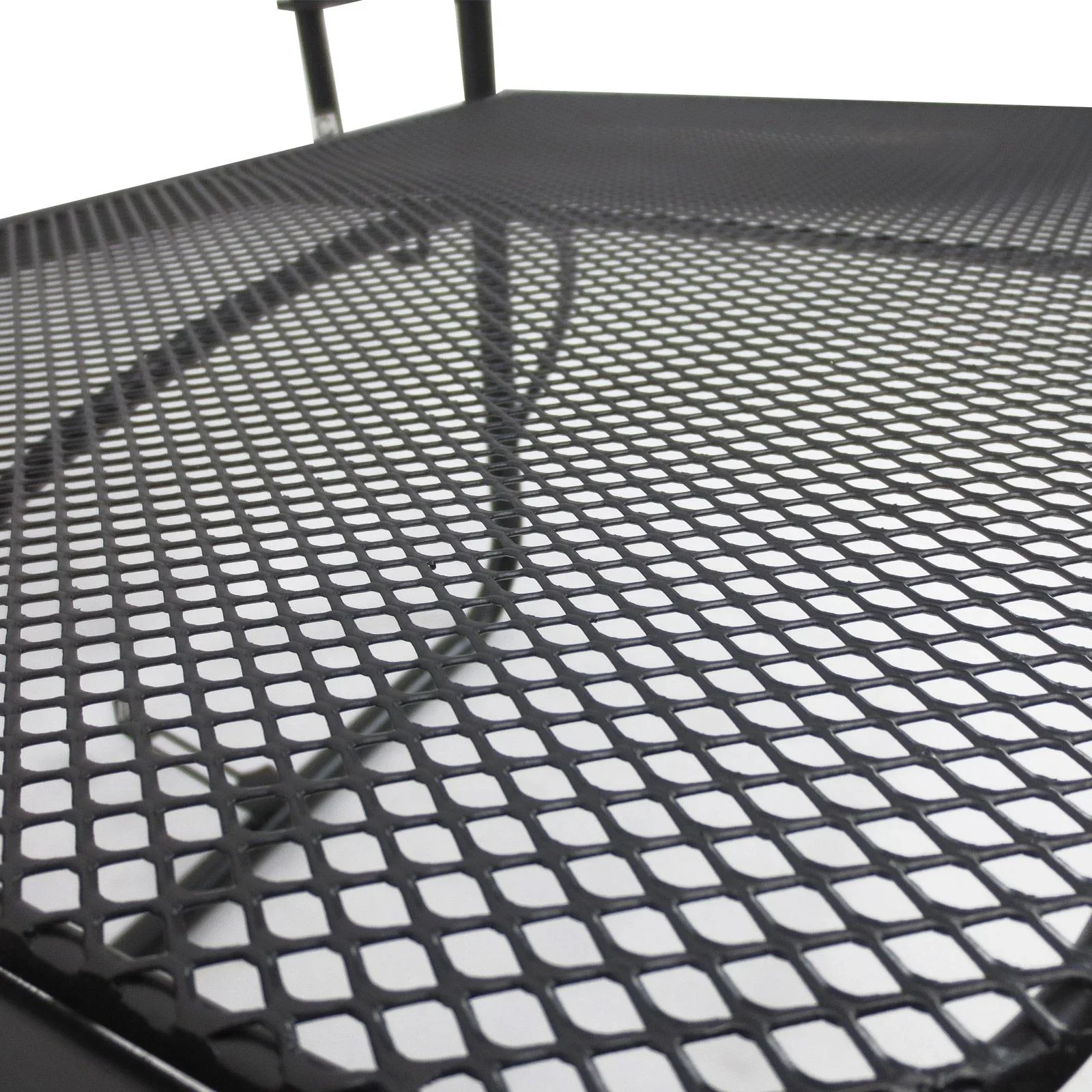 Balkonhängetisch Hängetisch höhenverstellbar viereckig Terrasse Metall Schwarz L60 x B56,5 x H45 cm - 3