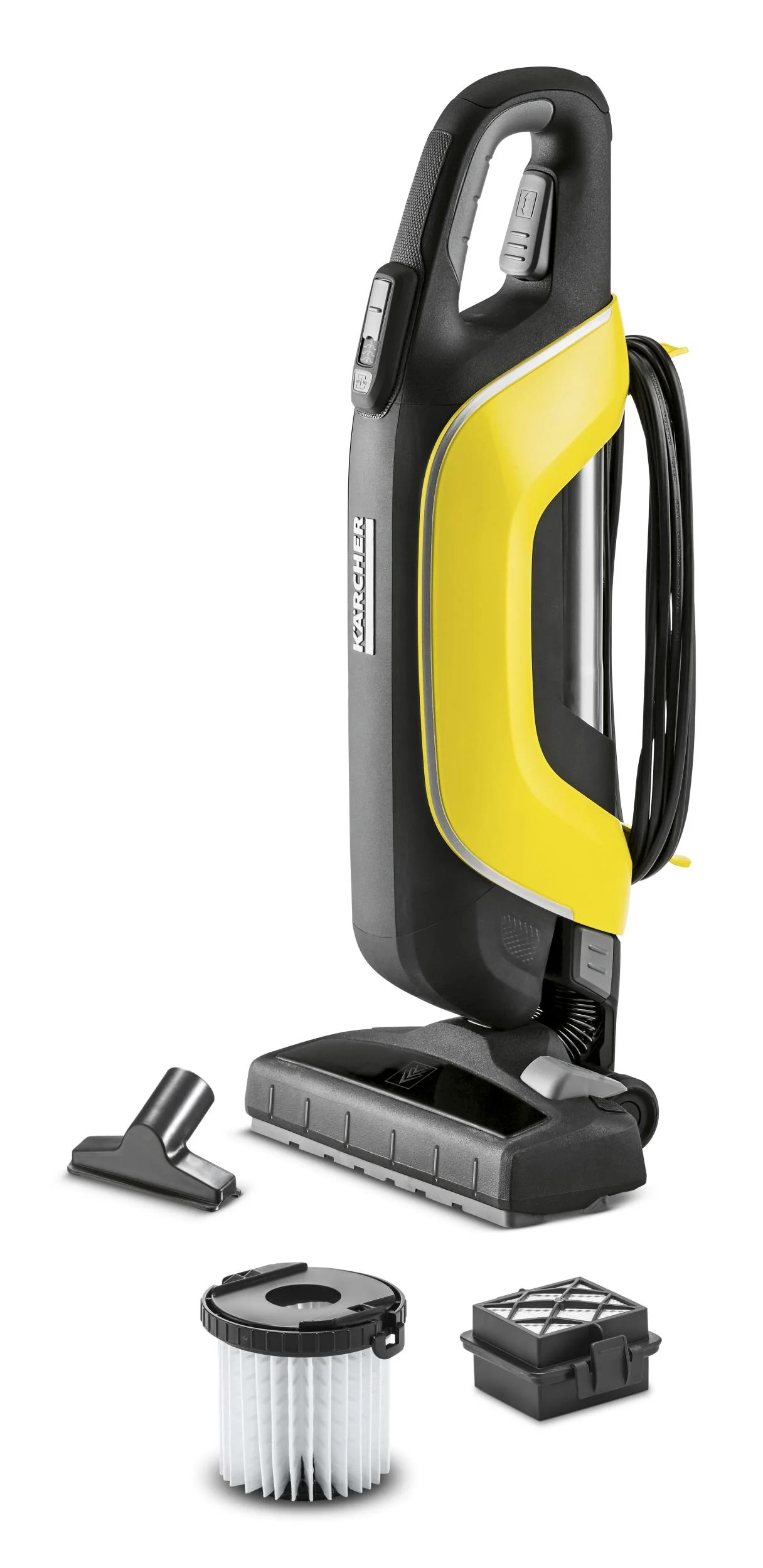 Kompakt-Staubsauger „VC5“, Schwarz/ Gelb, 500 Watt - 4