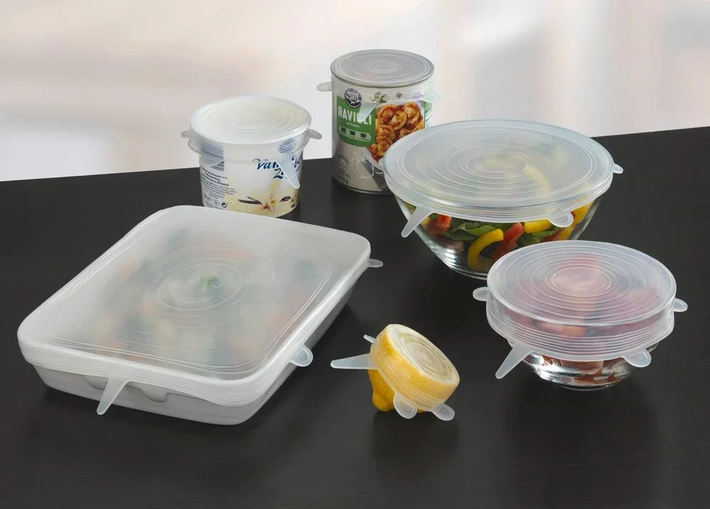 Silikon Abdeckhauben, Stretch 6-teilig - 1