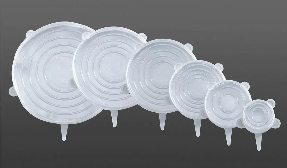 Silikon Abdeckhauben, Stretch 6-teilig - 2