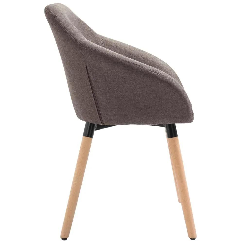 Esszimmerstühle Stoff taupe - 3