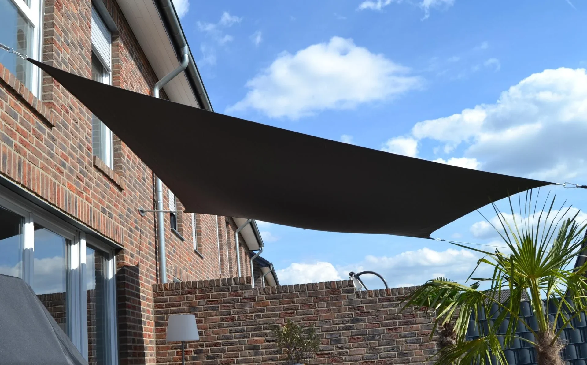 Viereck-Sonnensegel wasserabweisend anthrazit 300 x 400cm - 0