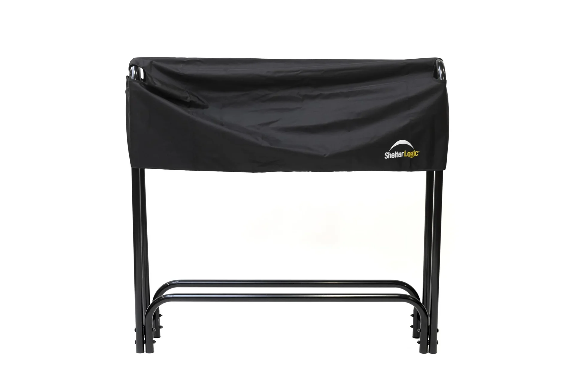 Kaminholz Kaminholzregal 126x25x118 cm Schwarz - 1