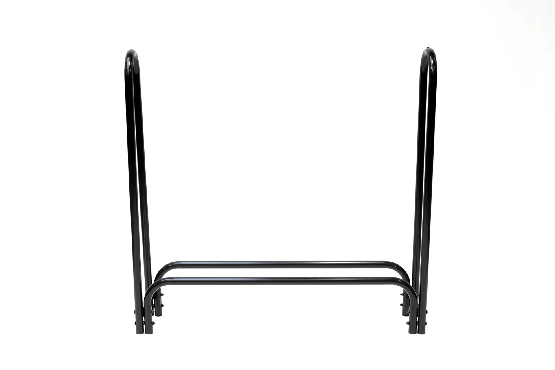 Kaminholz Kaminholzregal 126x25x118 cm Schwarz - 4