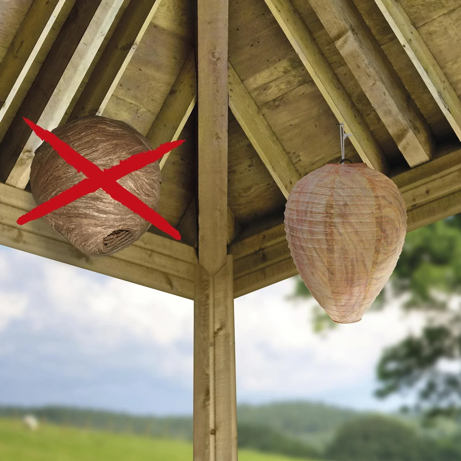 Wespennest-Attrappe 2er Set - 5