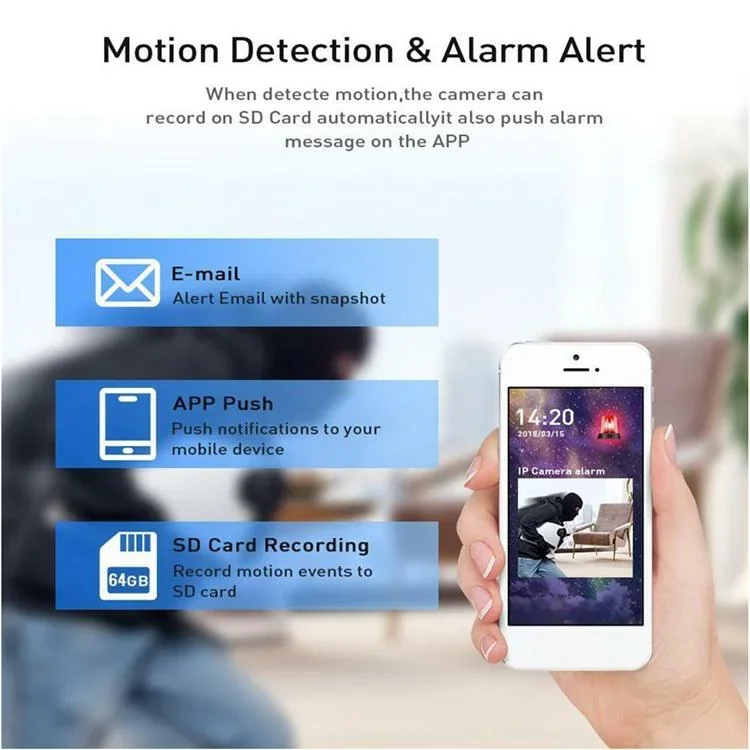 Full HD Smart WLAN IP Kamera mit spritzwassergeschütztem Metallgehäuse, Bewegungssensor, Nachtsicht - 5