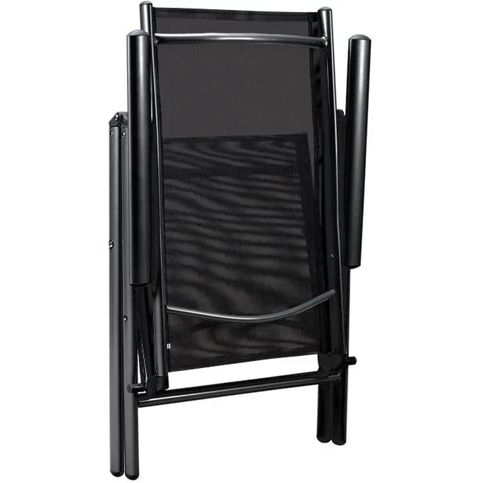 Aluminium-Gartenstuhl-Set Bern - 2er-Set - anthrazit - 0