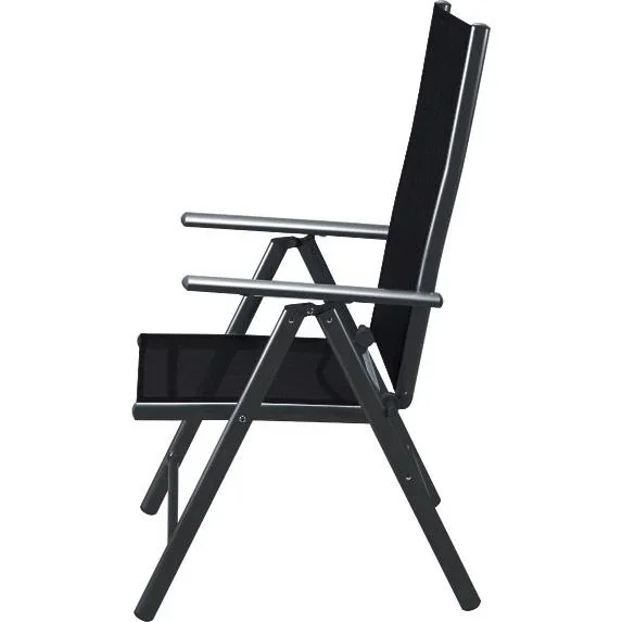 Aluminium-Gartenstuhl-Set Bern - 2er-Set - anthrazit - 2