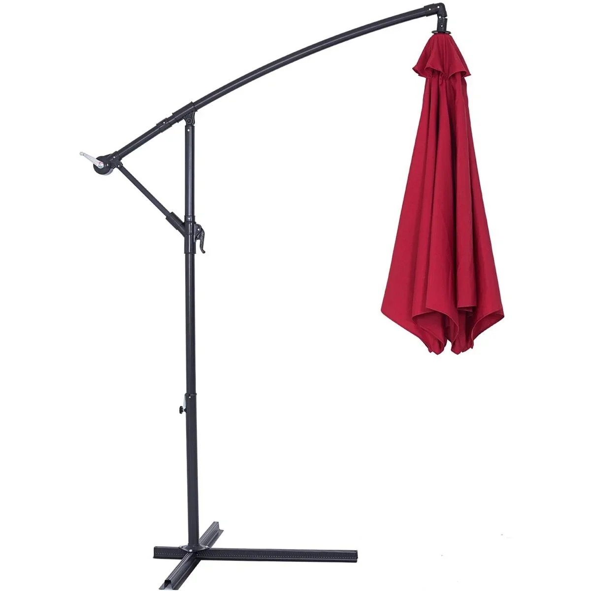 Sonnenschirm Aluminium Ø 300cm rot mit UV-Schutz 40+ - 3