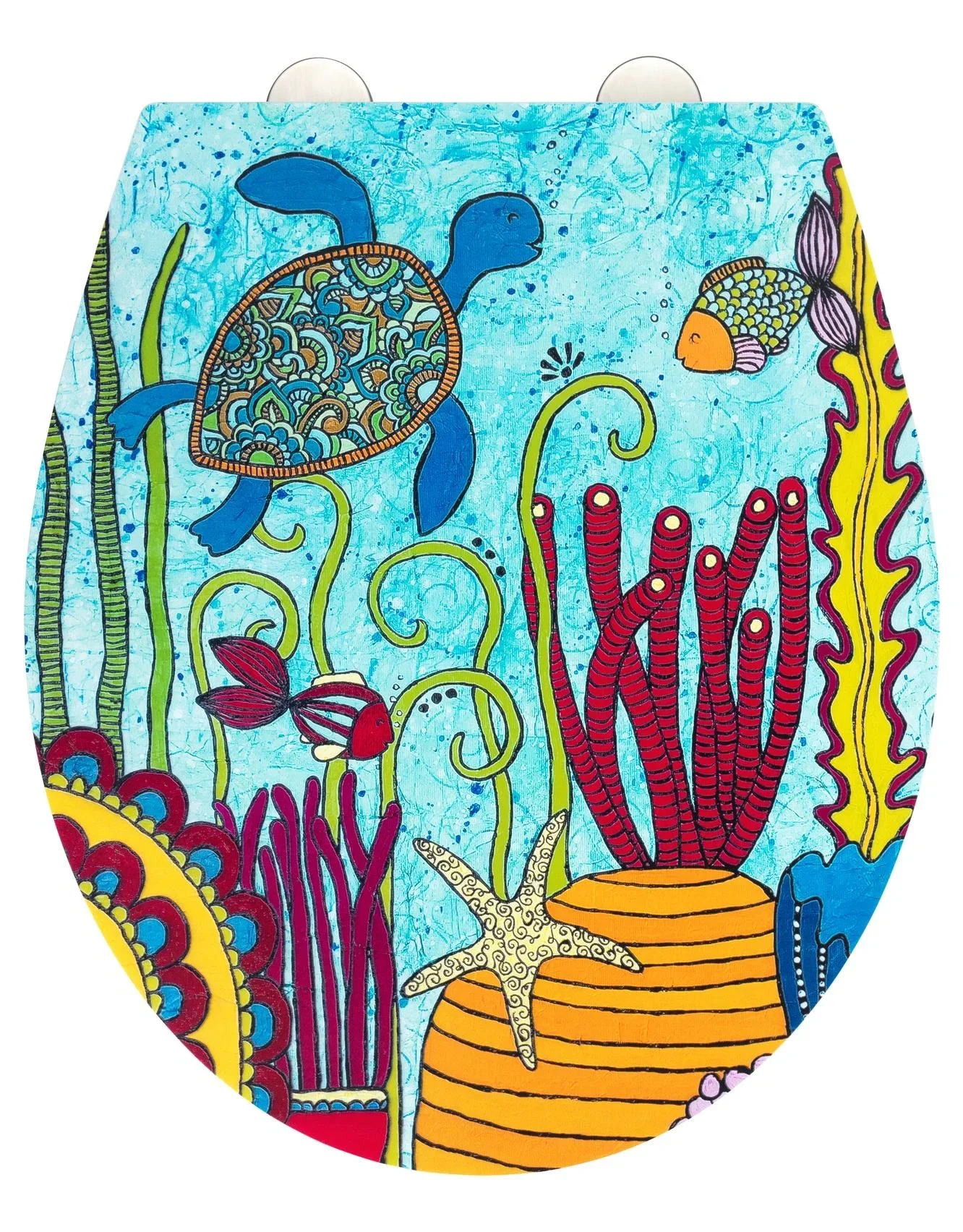 WC-Sitz Under Water, Rollin'Art Toilettensitz mit Relief Oberfläche und Absenkautomatik - 0